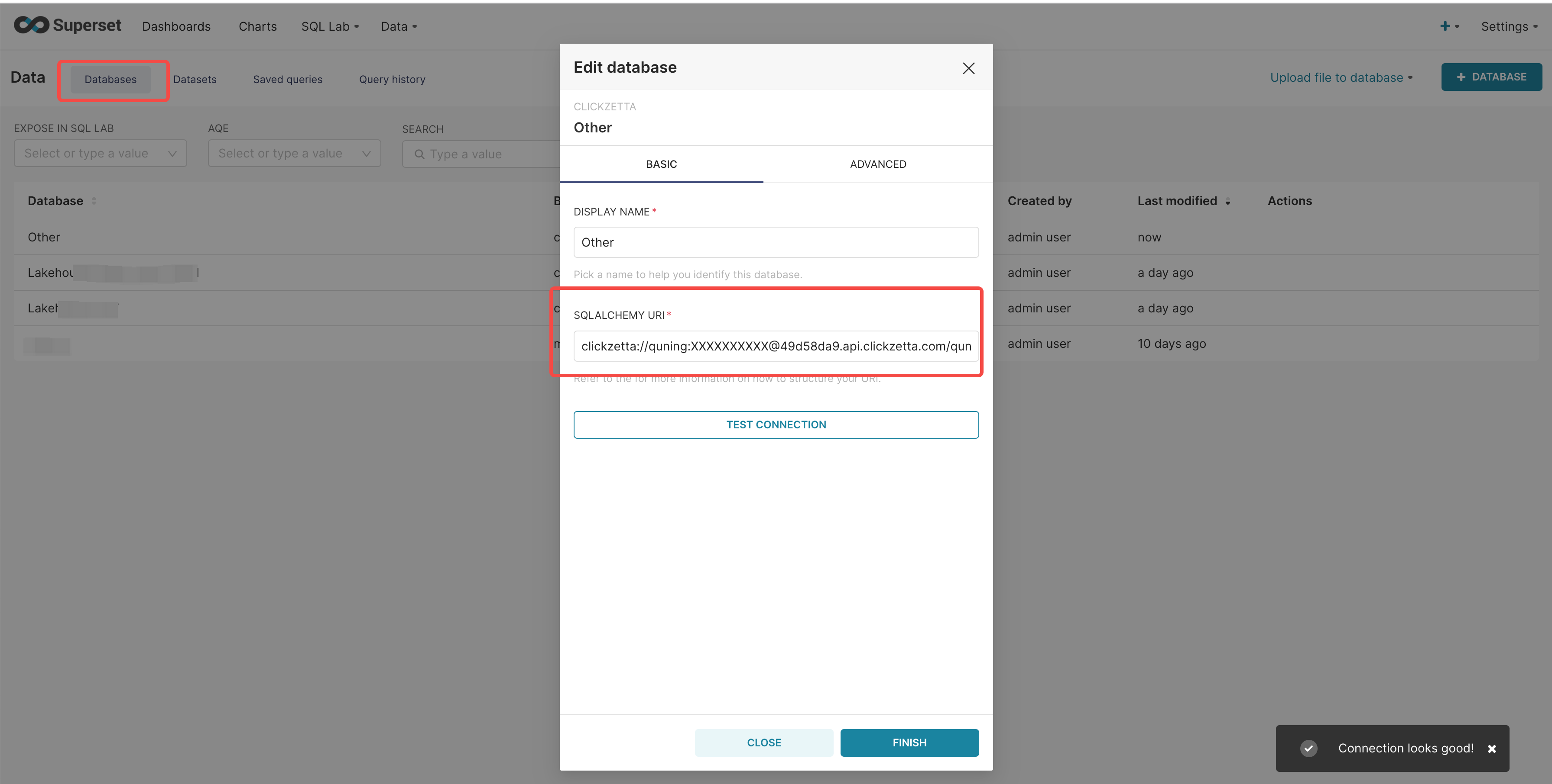 Configure Superset Connection