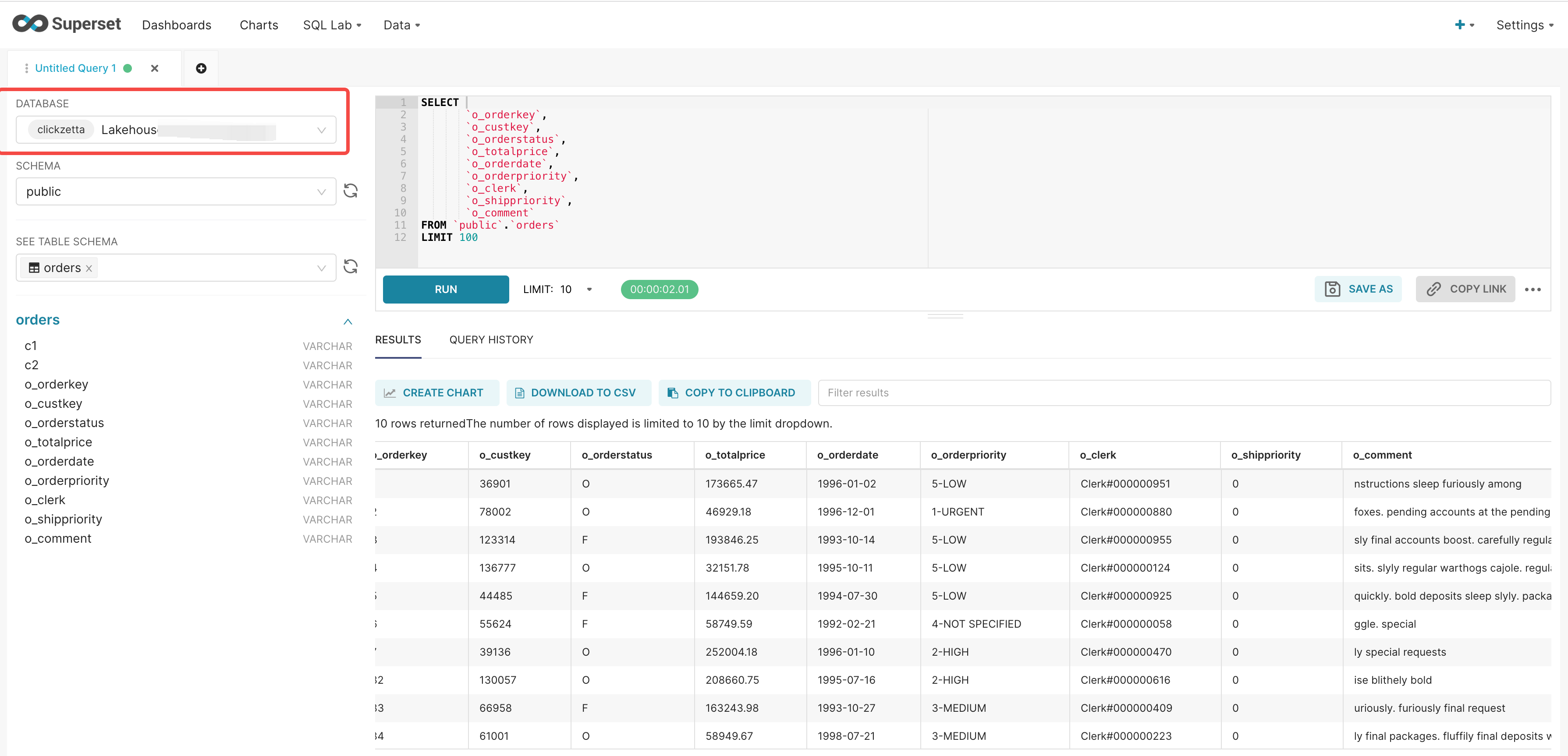 Superset Data Query and BI Analysis
