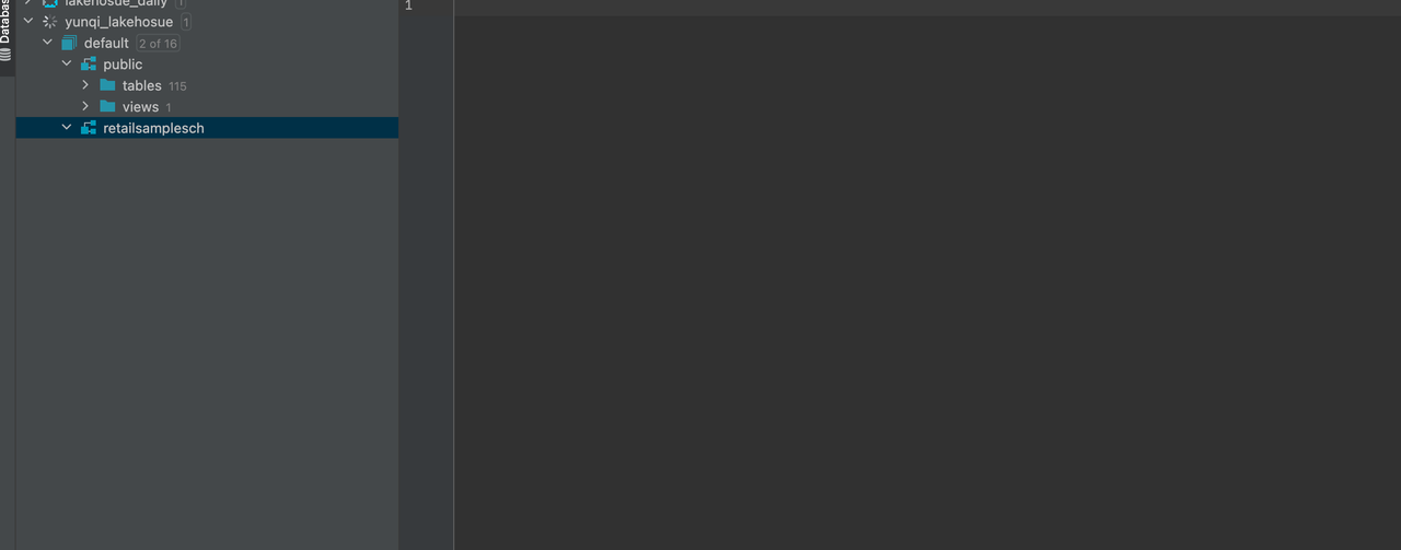 View Schemas and Tables